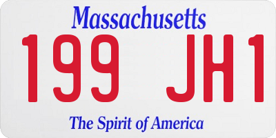 MA license plate 199JH1