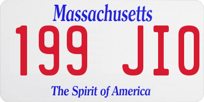MA license plate 199JI0