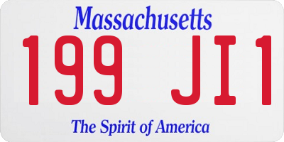 MA license plate 199JI1
