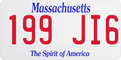 MA license plate 199JI6