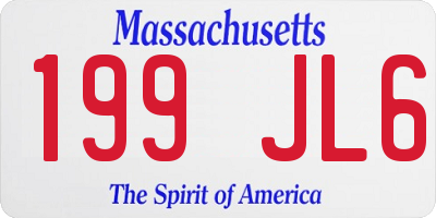 MA license plate 199JL6