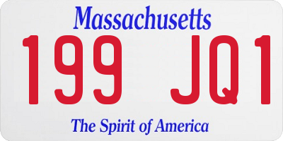 MA license plate 199JQ1