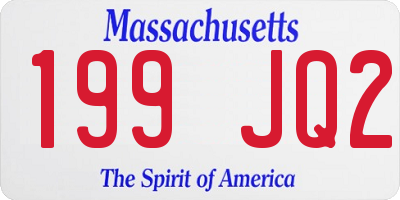 MA license plate 199JQ2