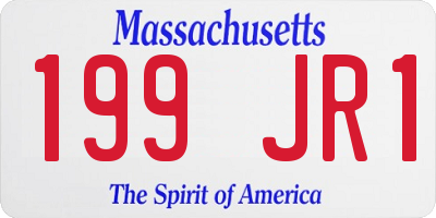 MA license plate 199JR1