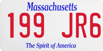 MA license plate 199JR6