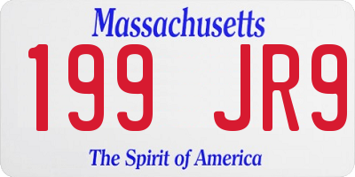 MA license plate 199JR9