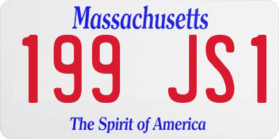 MA license plate 199JS1