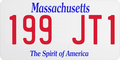 MA license plate 199JT1