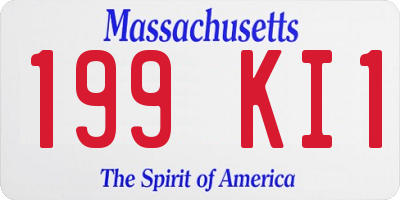 MA license plate 199KI1