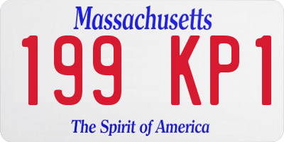 MA license plate 199KP1