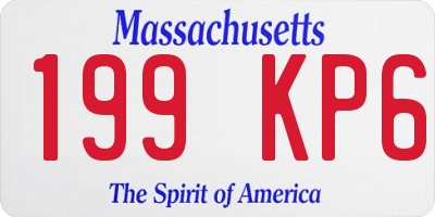 MA license plate 199KP6