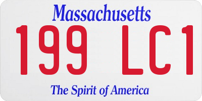MA license plate 199LC1