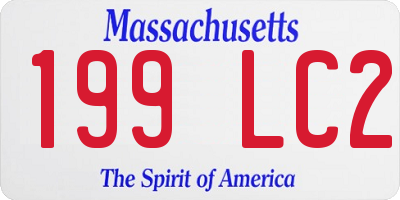 MA license plate 199LC2