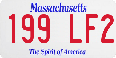 MA license plate 199LF2