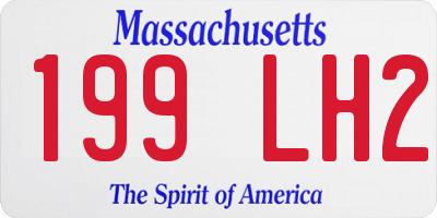 MA license plate 199LH2