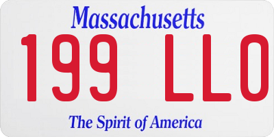 MA license plate 199LL0