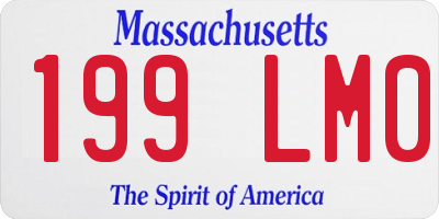MA license plate 199LM0