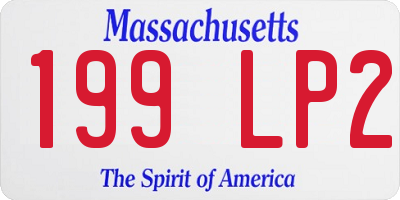 MA license plate 199LP2
