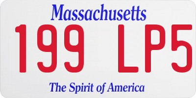 MA license plate 199LP5