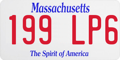 MA license plate 199LP6