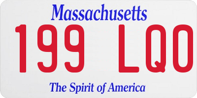 MA license plate 199LQ0