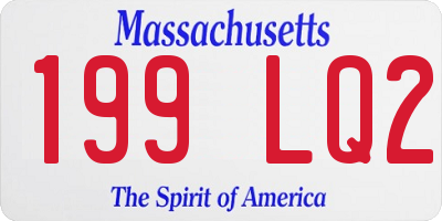 MA license plate 199LQ2