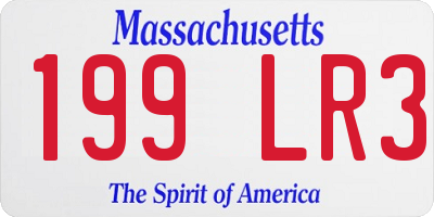 MA license plate 199LR3