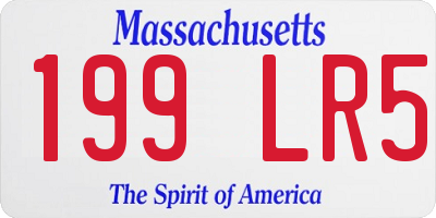 MA license plate 199LR5