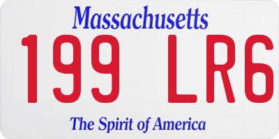 MA license plate 199LR6