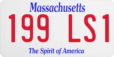 MA license plate 199LS1
