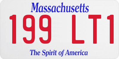 MA license plate 199LT1