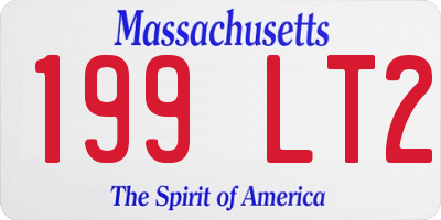 MA license plate 199LT2