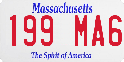 MA license plate 199MA6