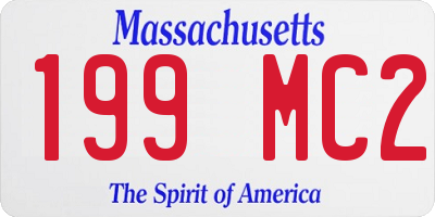 MA license plate 199MC2