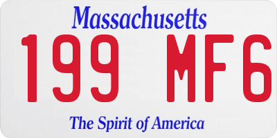 MA license plate 199MF6