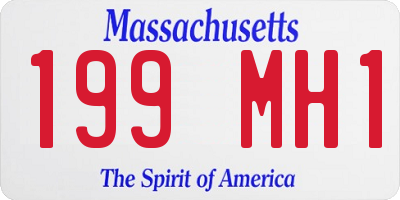 MA license plate 199MH1