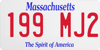 MA license plate 199MJ2