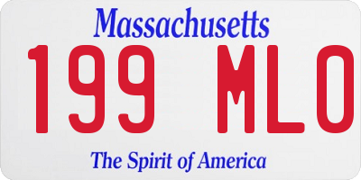 MA license plate 199ML0