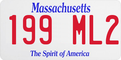 MA license plate 199ML2