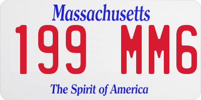 MA license plate 199MM6