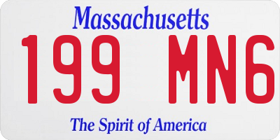 MA license plate 199MN6