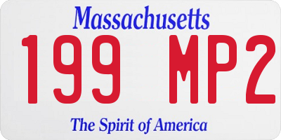 MA license plate 199MP2