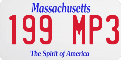 MA license plate 199MP3