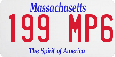MA license plate 199MP6