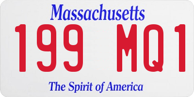 MA license plate 199MQ1