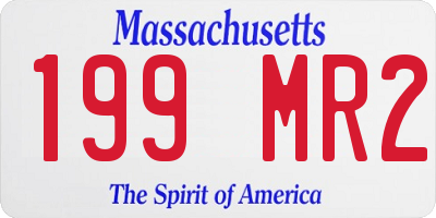 MA license plate 199MR2