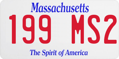MA license plate 199MS2