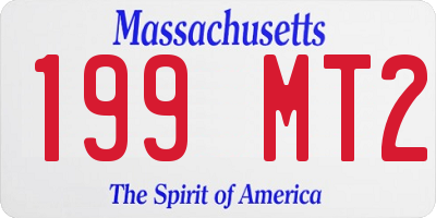 MA license plate 199MT2