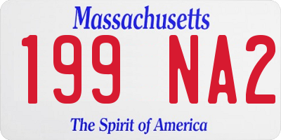 MA license plate 199NA2