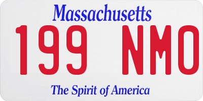 MA license plate 199NM0